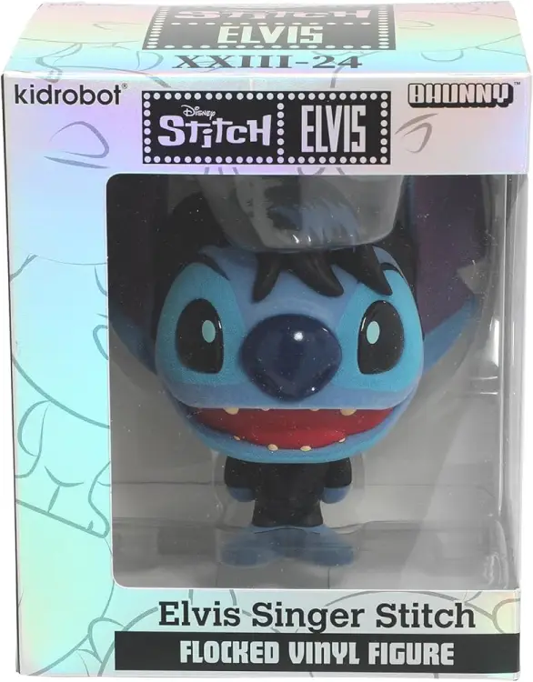STITCH - Elvis Singer - Bhunny Flokowana Figurka Winylowa - 10cm