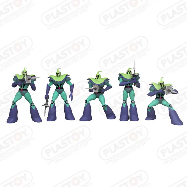 GRENDIZER - Wegańscy żołnierze - zestaw 5 figurek 7cm