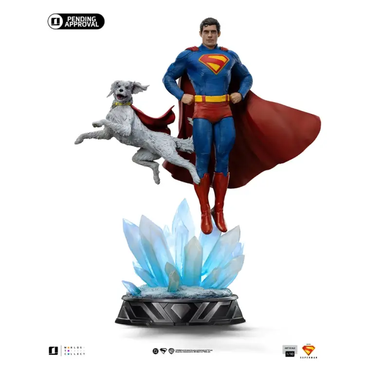 SUPERMAN 2025 - Superman & Krypto - Statua artystyczna w skali 1/10 31 cm