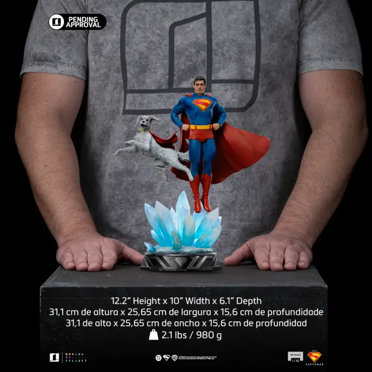 SUPERMAN 2025 - Superman & Krypto - Statua artystyczna w skali 1/10 31 cm