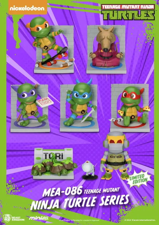 TEENAGE MUTANT NINJA TURTLE - Zestaw 6 figurek w ślepym pudełku 8 cm