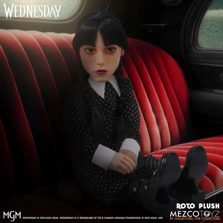 WEDNESDAY - Wednesday Addams MDS Roto Doll - 45 cm