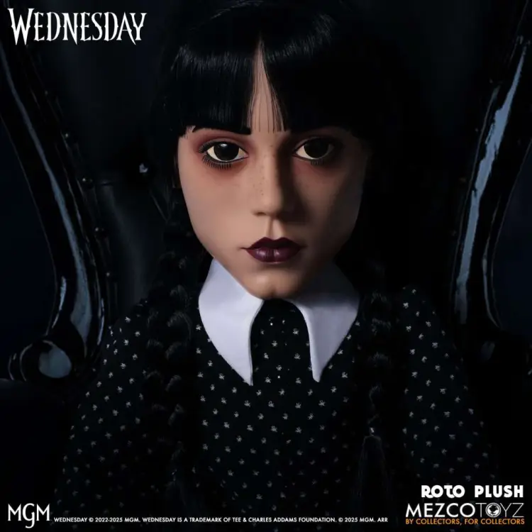 WEDNESDAY - Wednesday Addams MDS Roto Doll - 45 cm