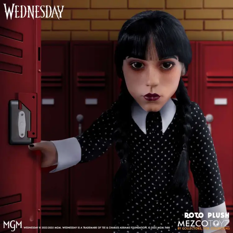 WEDNESDAY - Wednesday Addams MDS Roto Doll - 45 cm