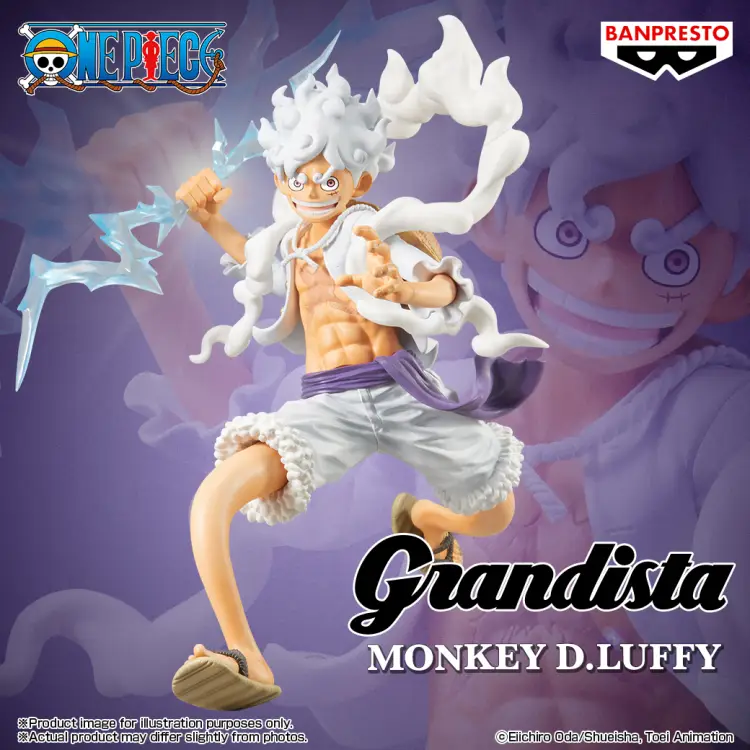 ONE PIECE - Monkey D. Luffy Gear 5 - Figurka Grandista 25 cm