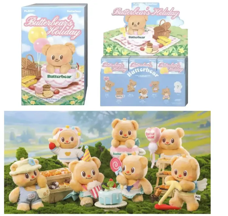 BUTTERBEAR - Party - Display 6 Pluszaków 15cm - Mystery Box