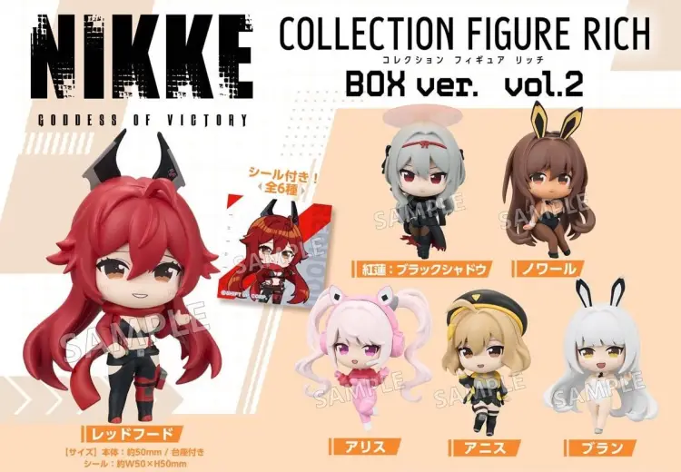 Bogini Zwycięstwa Nikke Collection Rich - Figurka Blind Box 5cm