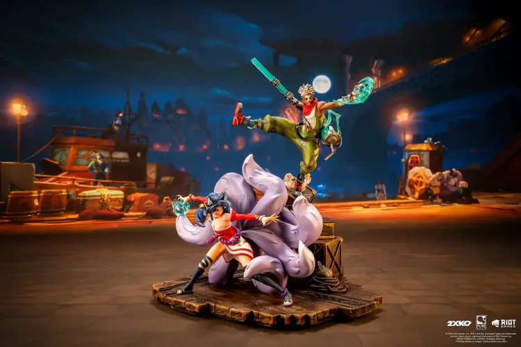 LEAGUE OF LEGENDS - Ekko & Ahri - Statua Diorama 1/10 30cm