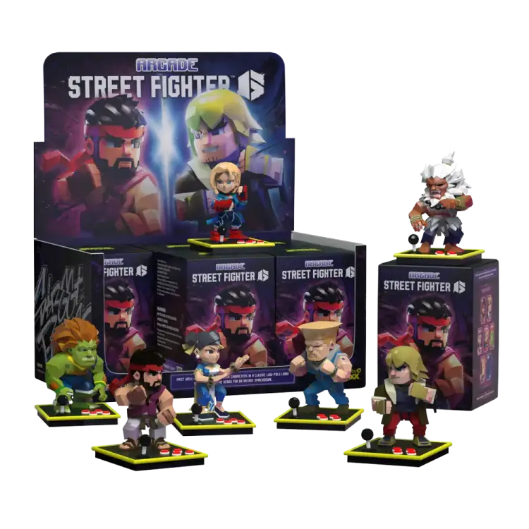 STREET FIGHTER - Seria Arcade Street Fighter (wyświetlacz z 6 figurkami)
