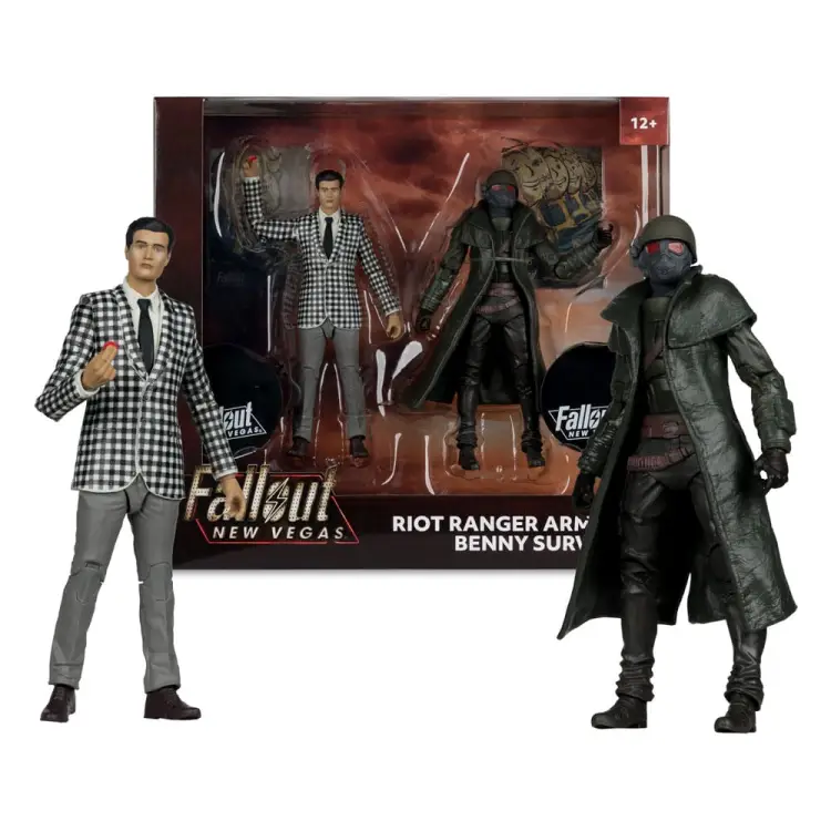 FALLOUT NEW VEGAS - Riot Ranger Armor & Benny - Zestaw 2 figurek 18 cm