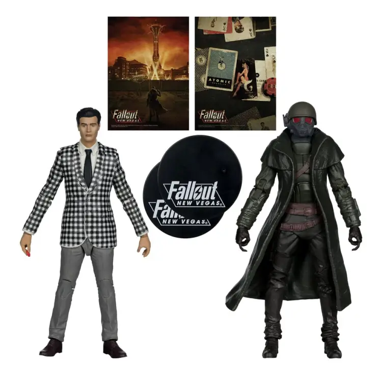 FALLOUT NEW VEGAS - Riot Ranger Armor & Benny - Zestaw 2 figurek 18 cm
