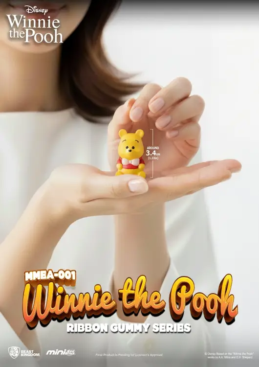 WINNIE THE POOH - Ribbon Gummy Series - Zestaw 24 figurek Blind Box 3,5 cm