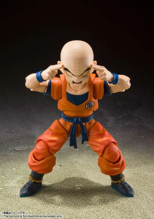 DRAGON BALL Z - Krillin "Earth Strong Man" - Figurka S.H. Figuarts 13 cm