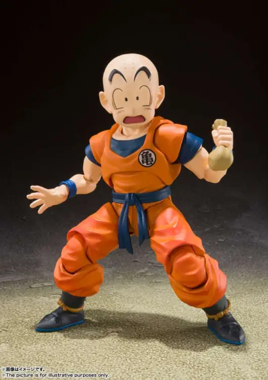 DRAGON BALL Z - Krillin "Earth Strong Man" - Figurka S.H. Figuarts 13 cm