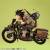 DRAGON BALL Z - Son Goku & Bike - Statuetka na pulpit Real McCoy 18cm