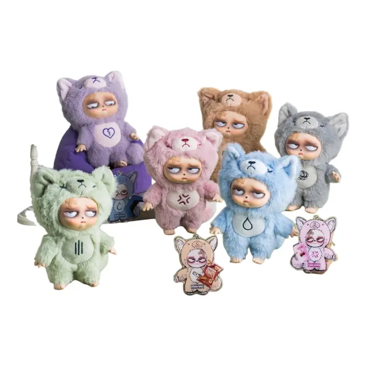 Pluszak Sleeples Grumpipi + akrylowy brelok do kluczy i karta - BLIND BOX - 13 cm