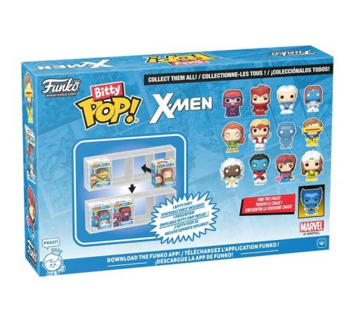 X-MEN - Bitty Pop 4 Pack 2,5 cm - Gambit z pościgiem