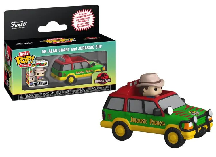 JURASSIC PARK - Bitty Pop Ride - Jurajski SUV z doktorem Grantem