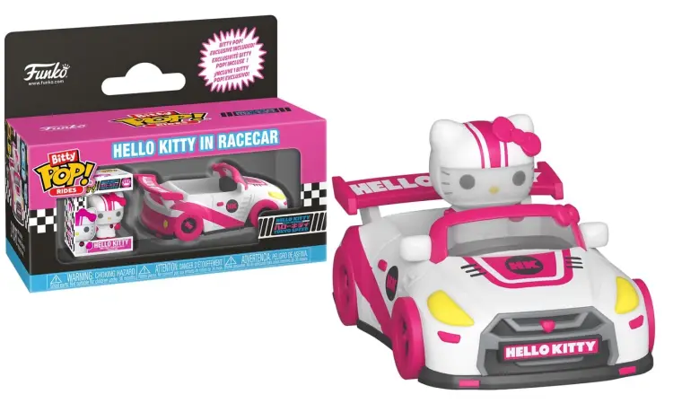 SANRIO - Bitty Pop Ride - Samochód wyścigowy z Hello Kitty