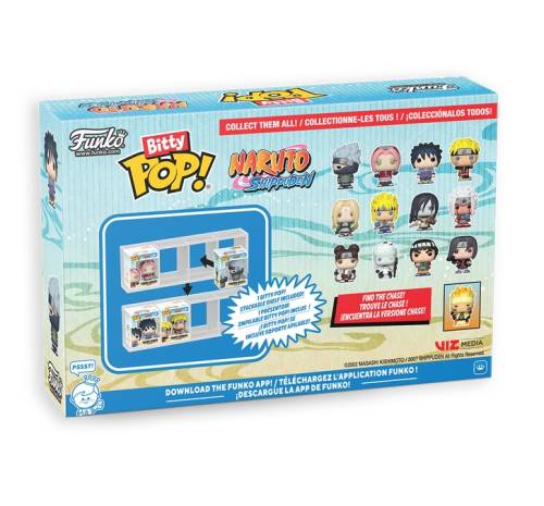 NARUTO SHIPPUDEN - Bitty Pop 4 Pack 2.5cm - Bitwy