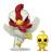 ROOSTER FIGHTER - POP & Buddy N° 2164 - Kaiji & Piyoko