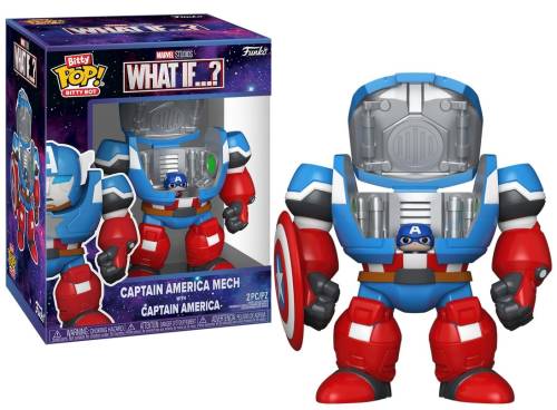 MARVEL - Bitty Bots - Kapitan Ameryka Mech z czapką