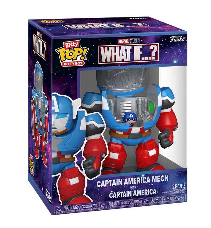 MARVEL - Bitty Bots - Kapitan Ameryka Mech z czapką