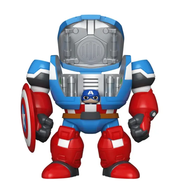 MARVEL - Bitty Bots - Kapitan Ameryka Mech z czapką