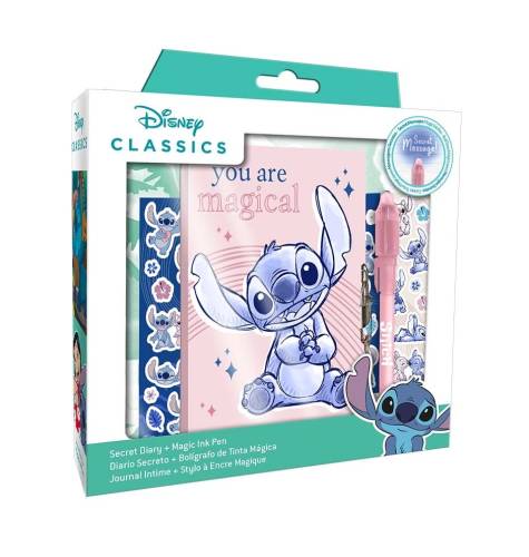 Funko Disney - Stitch - Sekretny pamiętnik ze zmieniającym kolor długopisem i naklejkami