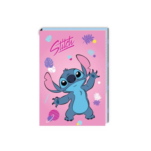 STITCH - Zestaw upominkowy notatnik + naklejki + długopis