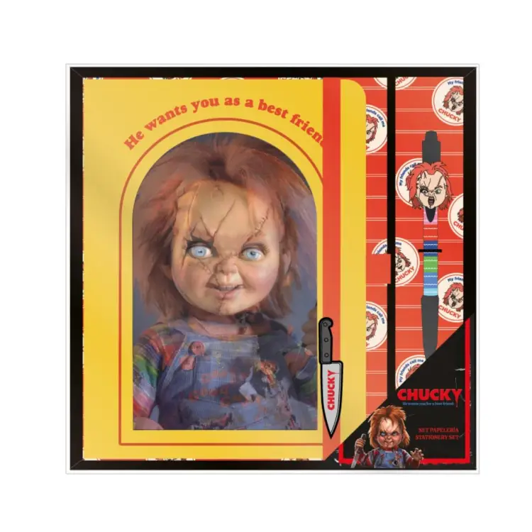CHUCKY - Zestaw piśmienniczy - notatnik A5 + długopis