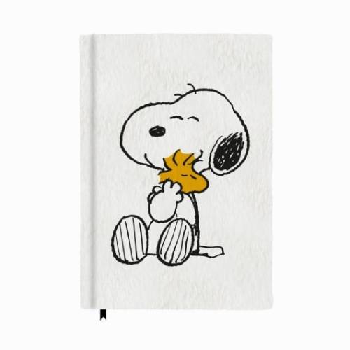 SNOOPY - Pluszowy notatnik Premium - Rozmiar A5