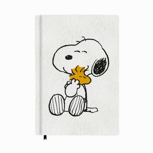 SNOOPY - Pluszowy notatnik Premium - Rozmiar A5