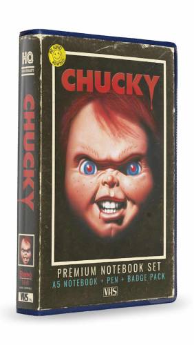 CHUCKY - Zestaw VHS - Zestaw piśmienniczy (notatnik, identyfikatory i długopis)