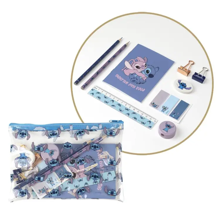 STITCH & ANGEL - You're My Fav - Zestaw papeterii 12 szt.