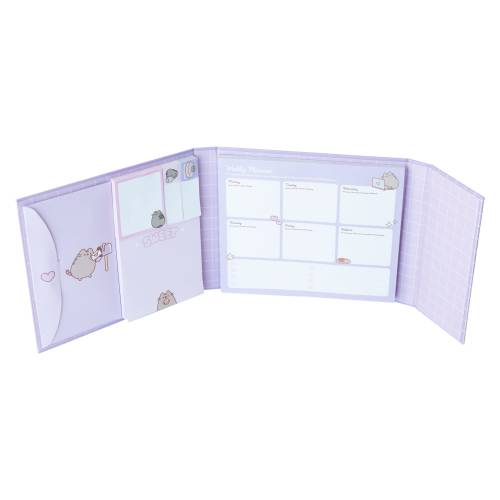 PUSHEEN - Planer tygodniowy + notes blokowy