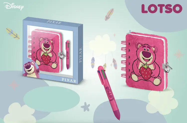 TOY STORY - Lotso - Pudełko upominkowe - Futrzany pamiętnik + długopis