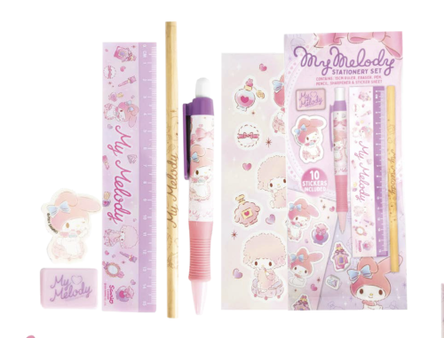 Blue Sky Hello Kitty - My Melody - Zestaw papeterii