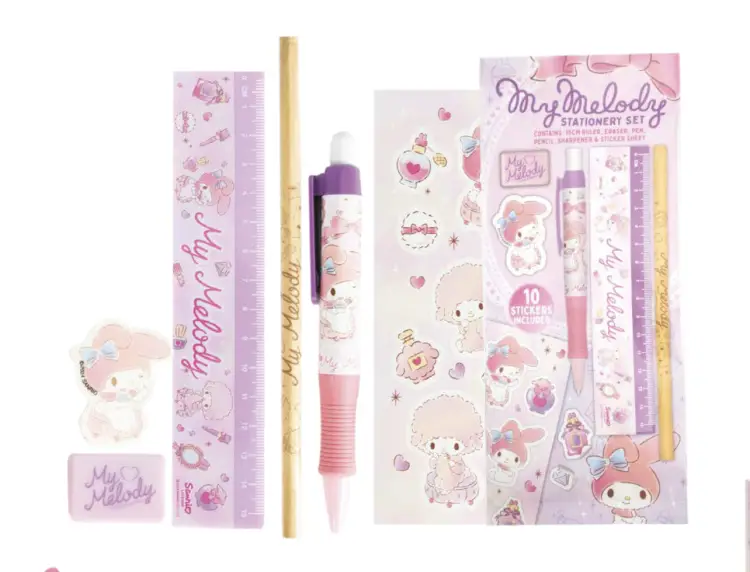 Blue Sky Hello Kitty - My Melody - Zestaw papeterii