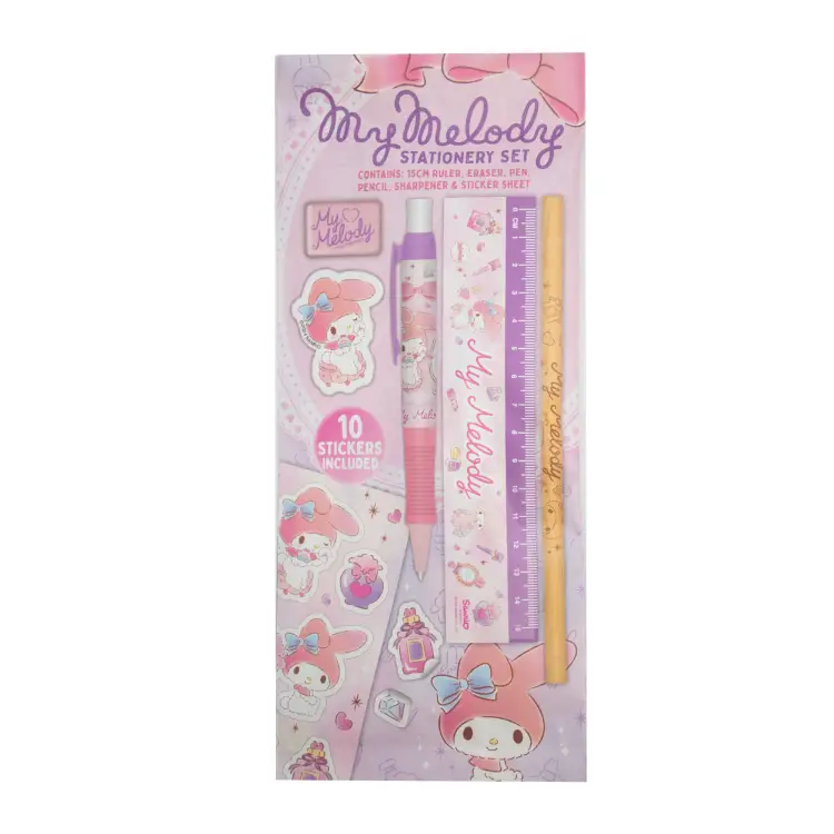 Blue Sky Hello Kitty - My Melody - Zestaw papeterii