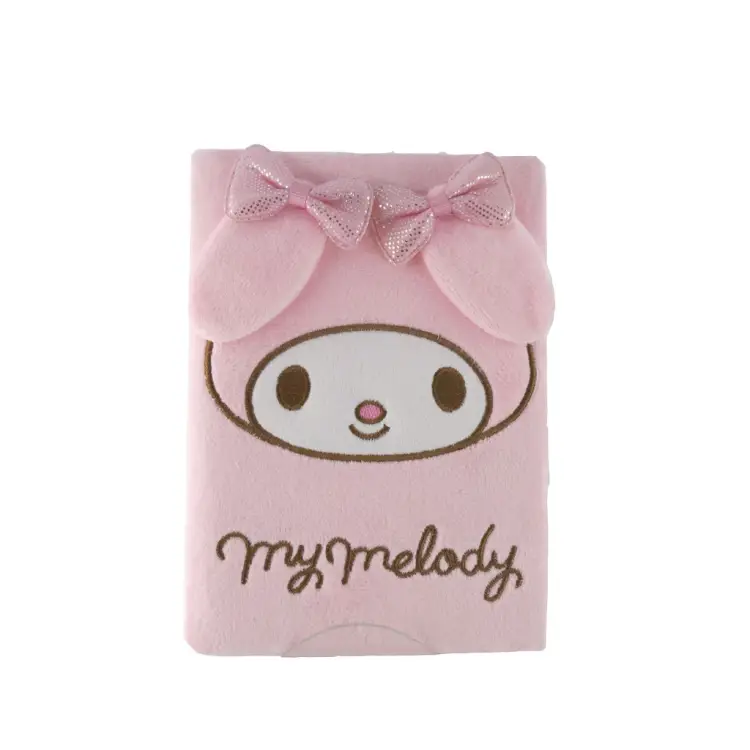 MY MELODY - Zestaw upominkowy Pluszowy notatnik A5 + długopis 3D