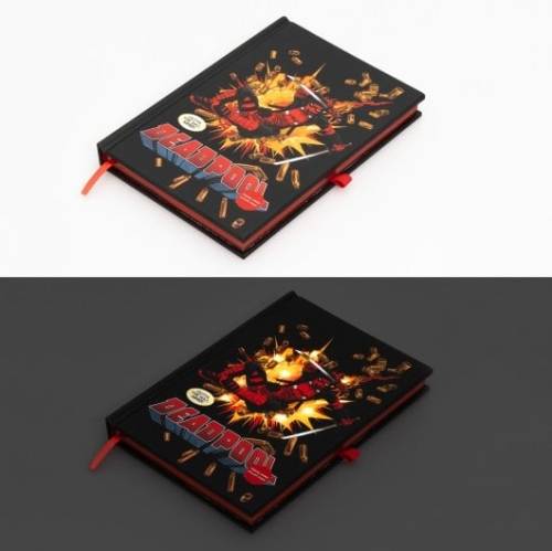 DEADPOOL - Podświetlany notatnik premium - rozmiar A5