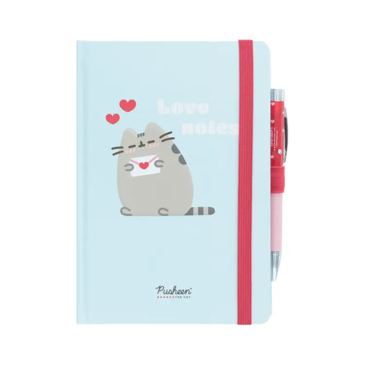 PUSHEEN - Love - Notatnik + długopis z projektorem - Rozmiar A5