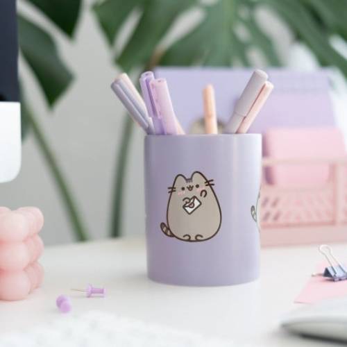 PUSHEEN - Love - Ceramiczny przybornik na długopisy