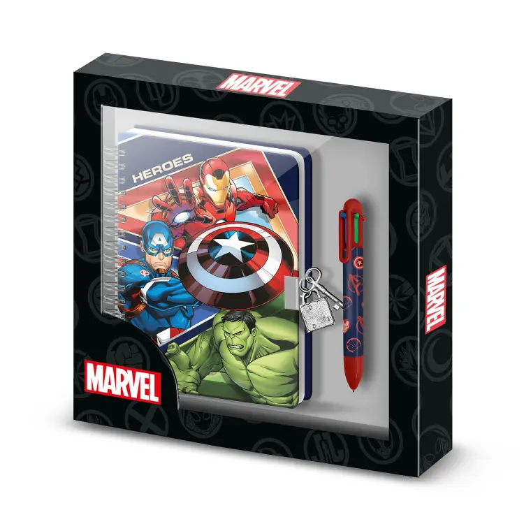 AVENGERS - pudełko upominkowe - pamiętnik + długopis