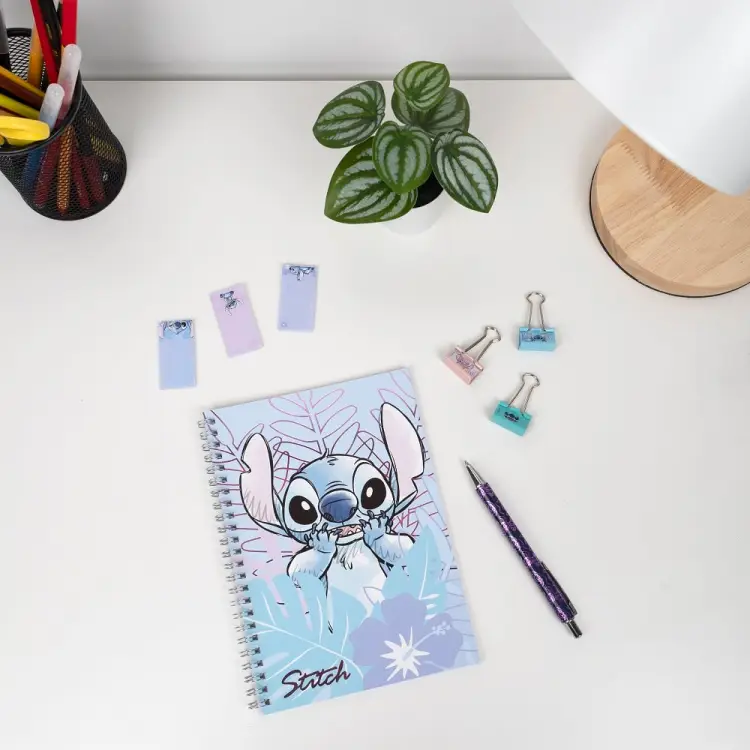 STITCH - Akwarela - Zestaw papeterii w pudełku upominkowym - 8 szt.