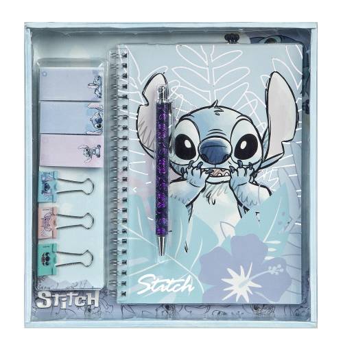 STITCH - Akwarela - Zestaw papeterii w pudełku upominkowym - 8 szt.