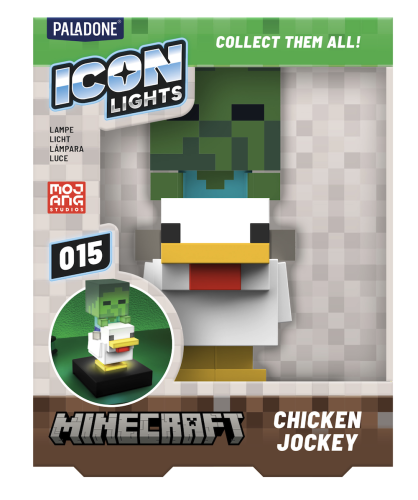 MINECRAFT - Chicken Jockey - Icon Lamp 4,3 cala