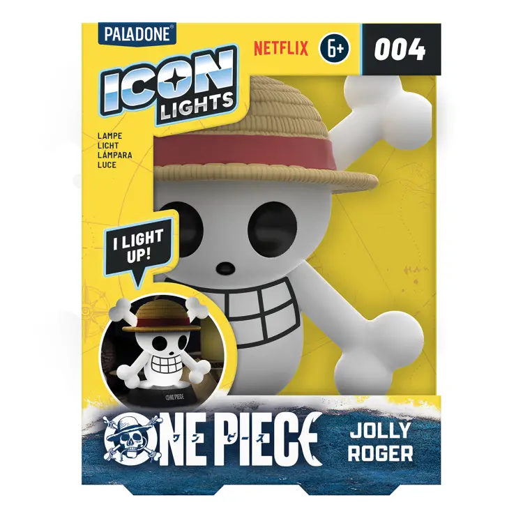 ONE PIECE NETFLIX - Jolly Roger - Icon Lamp 4,3 cala
