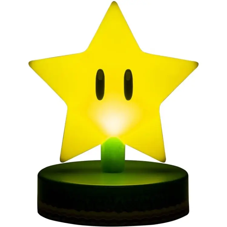 SUPER MARIO - Super Star - Icon Light 3,9 cala